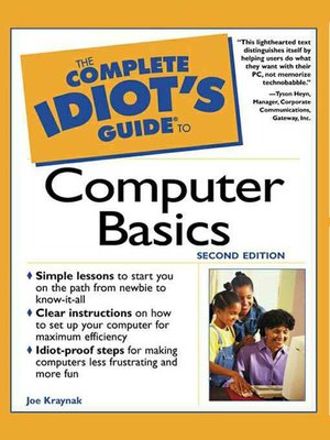 cover image of The Complete Idiot's Guide to Computer Basics, 2E